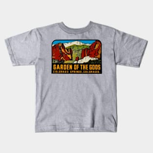 Garden of the Gods Vintage Style Design Kids T-Shirt